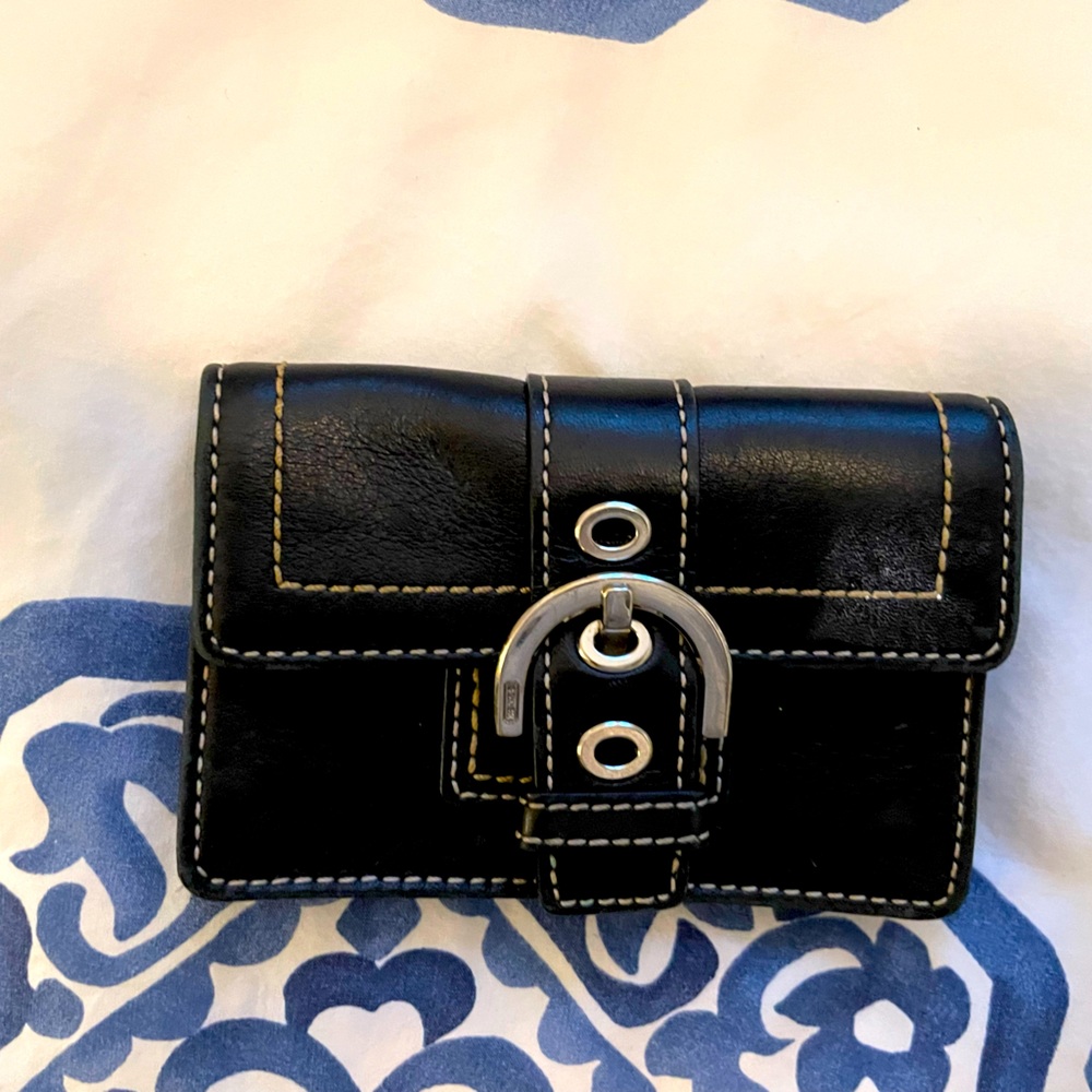Black Coach card case